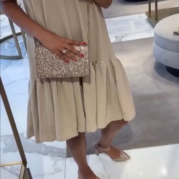 Jimmy Choo metallic gold handbag - Picture 3 of 10